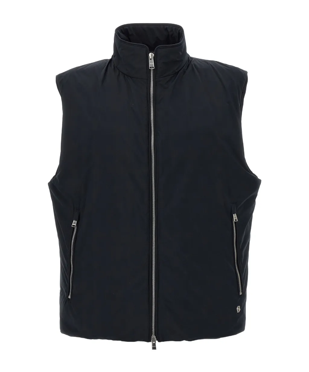 Padded High-Neck Waistcoat