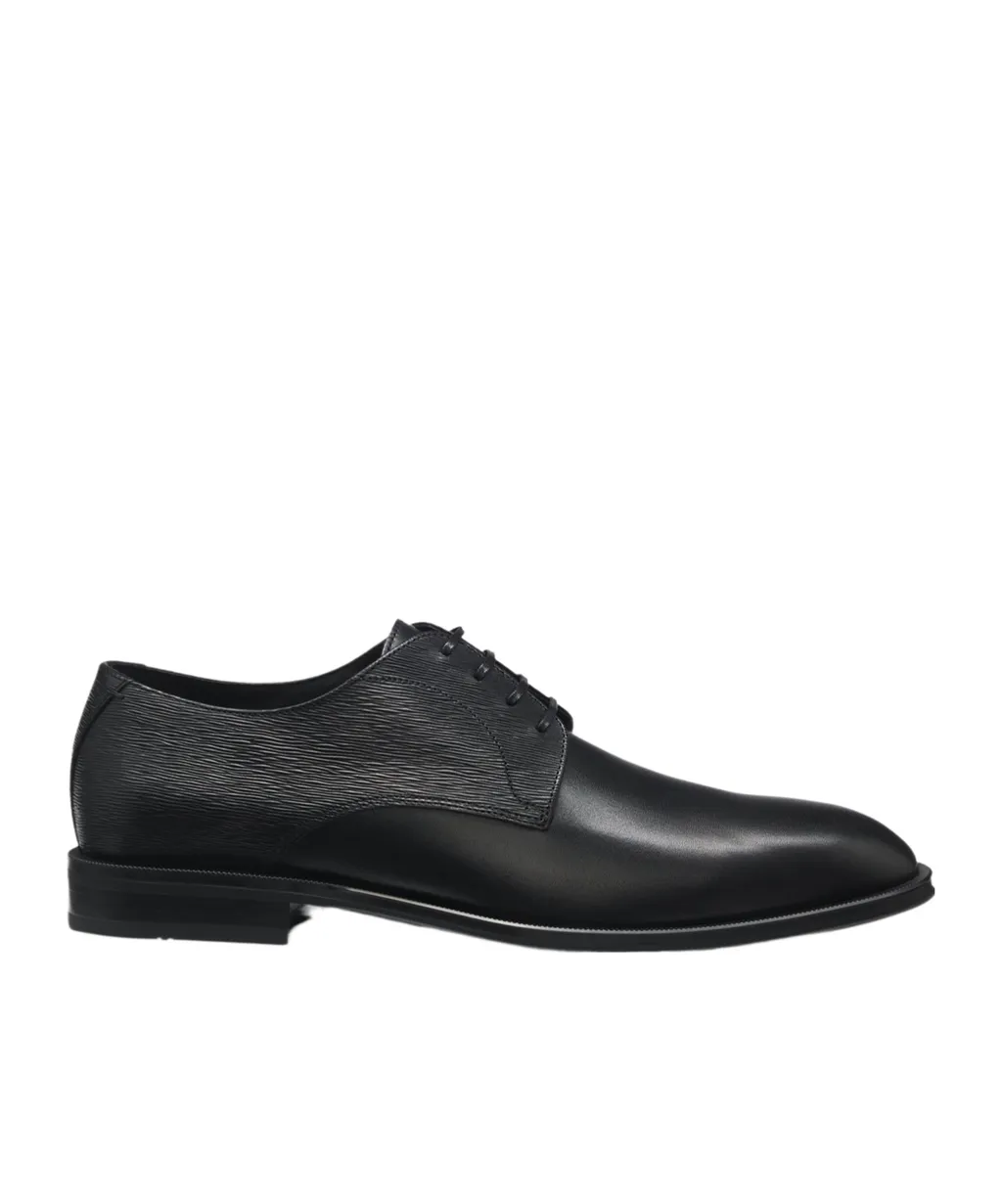 Textured Leather Derby Shoes