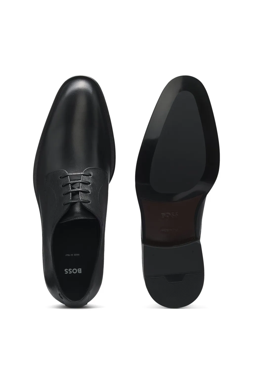 Textured Leather Derby Shoes