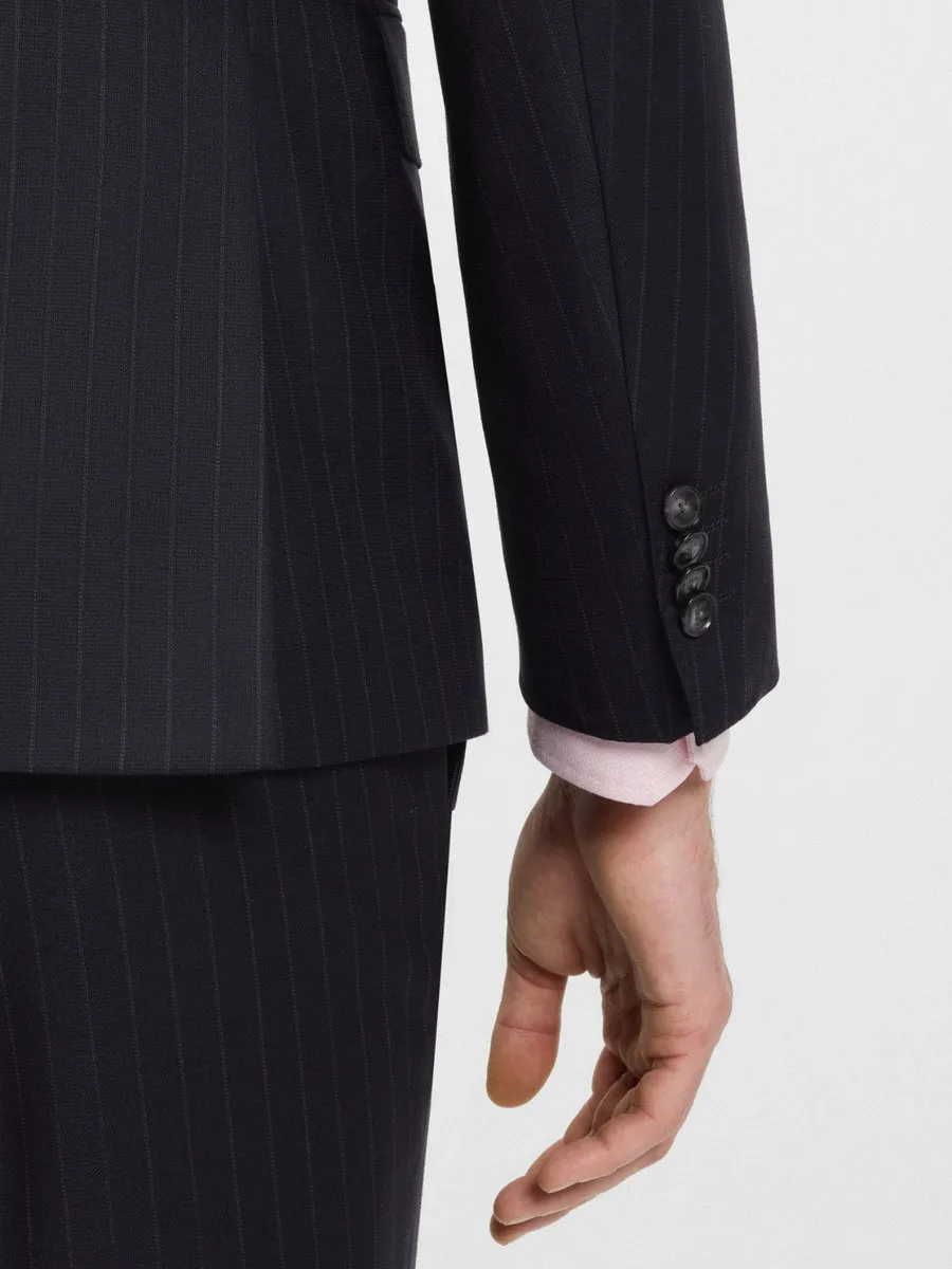 Pinstripe Wool Suit