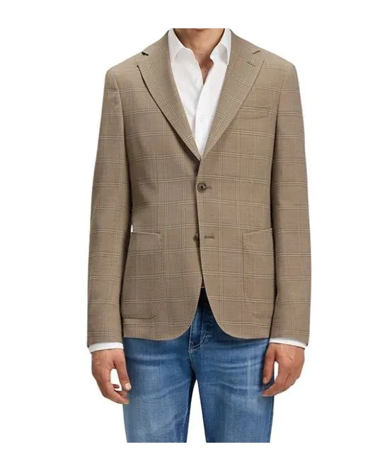 Long-Sleeved Suit Jacket