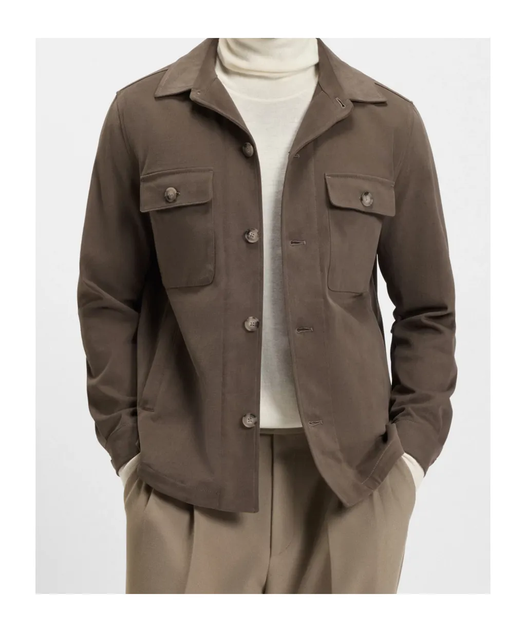 Long-Sleeved Shirt-Style Jacket
