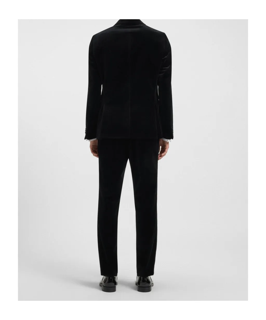 Shawl-Lapel Cotton Jacket