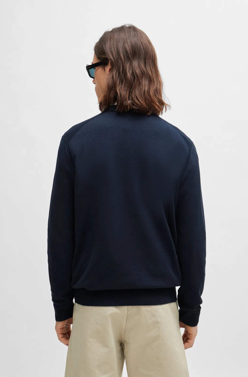 Logo-Embroidered Ribbed Jumper