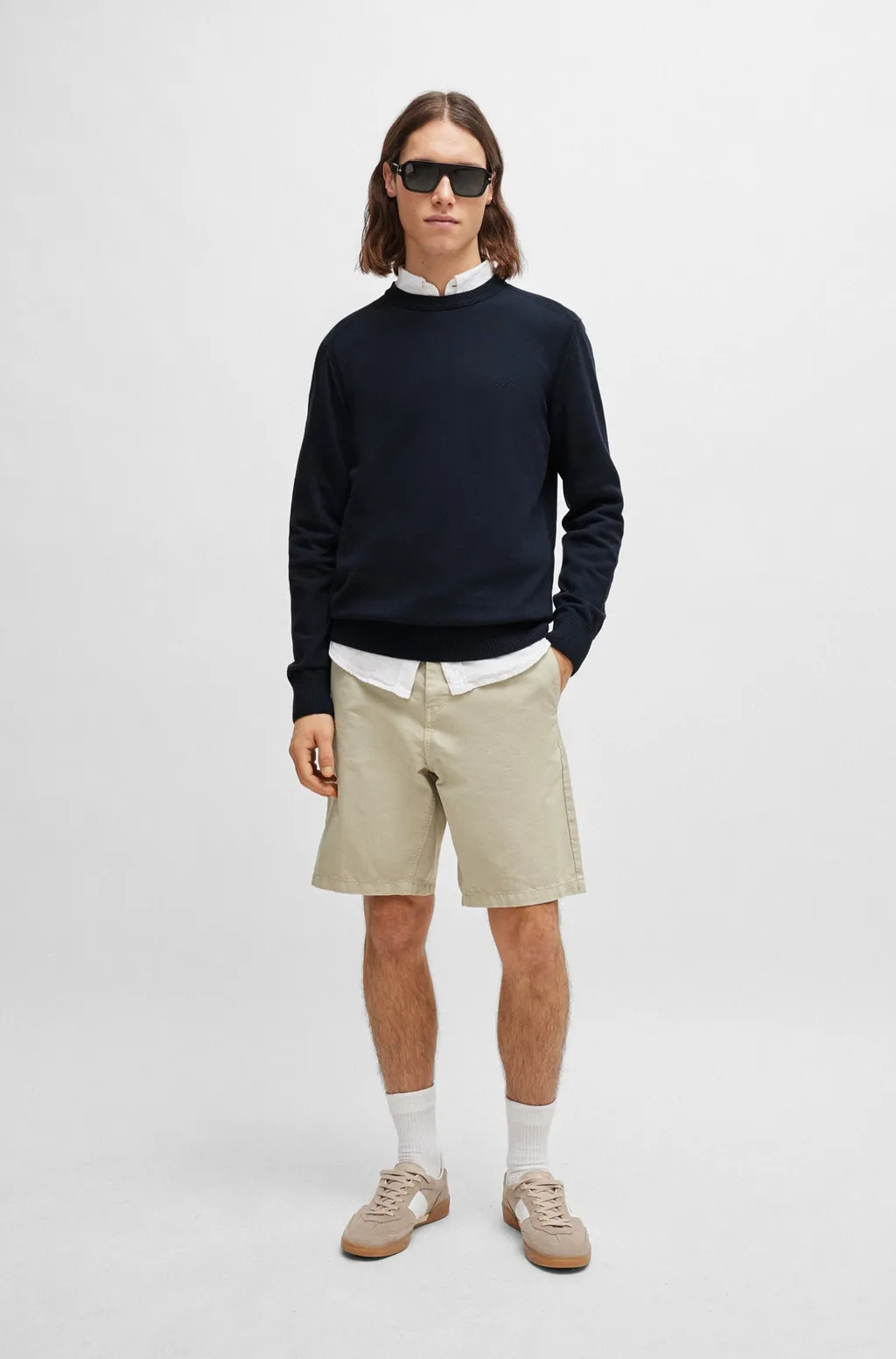 Logo-Embroidered Ribbed Jumper