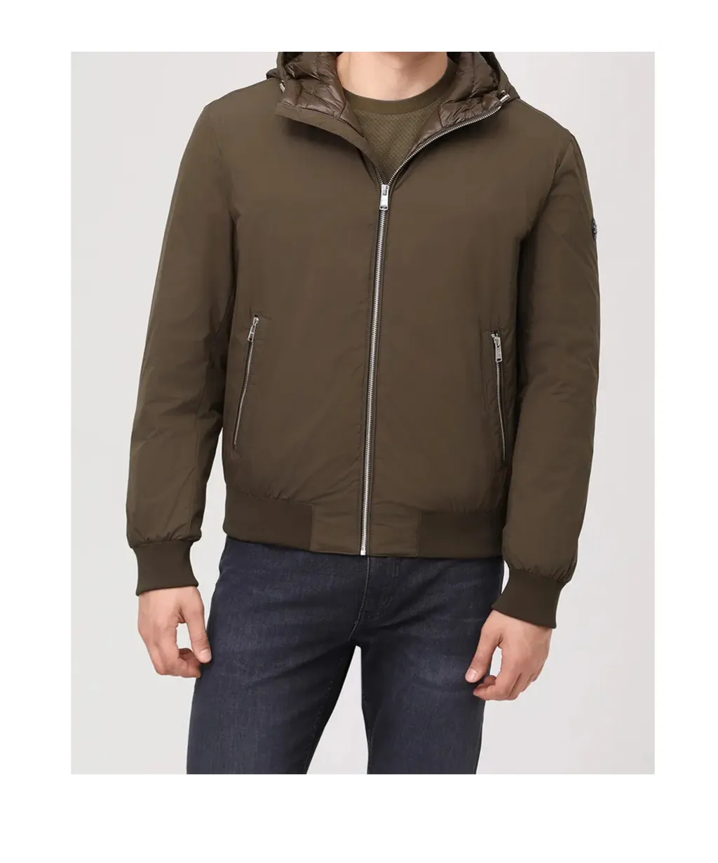 Long-Sleeved Down Jacket