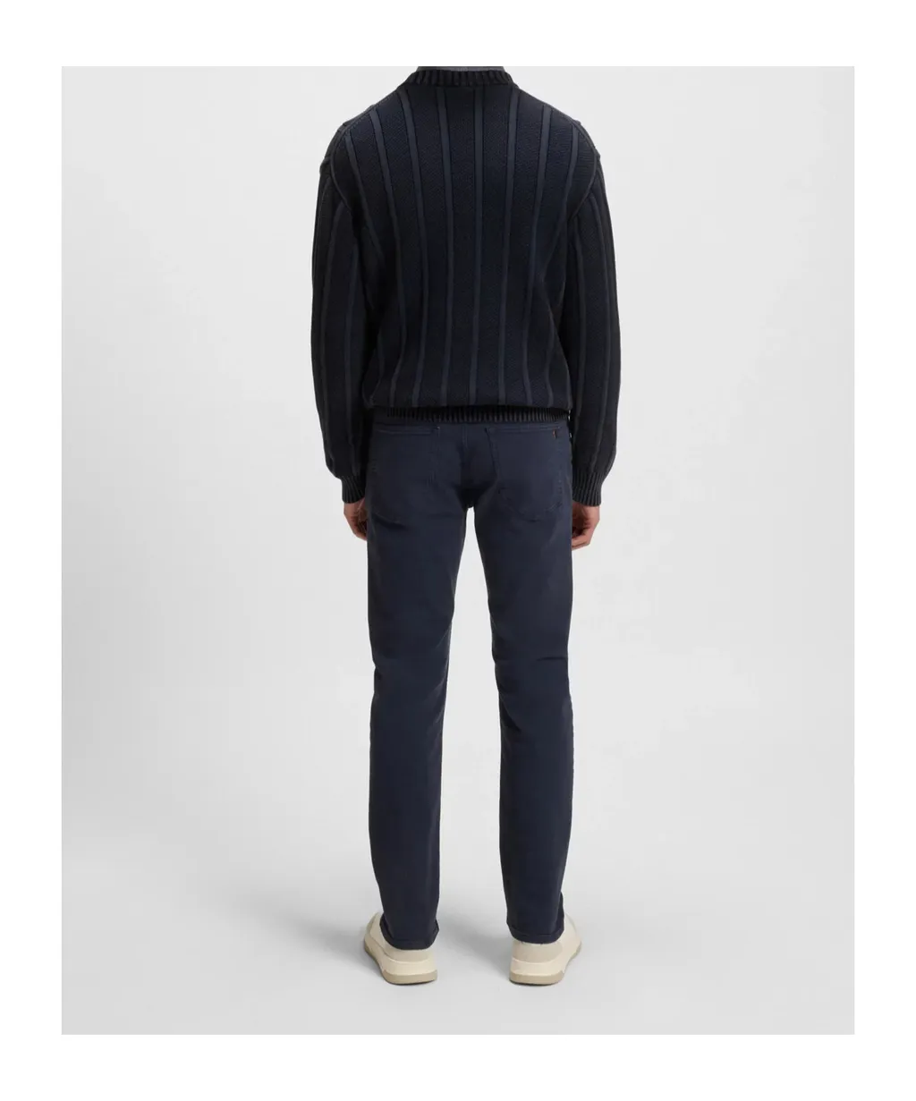 Ribbed Crew-Neck Sweater