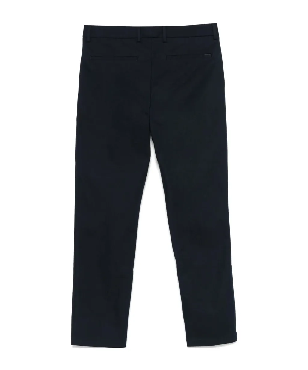 Cotton-Blend Straight-Leg Trousers