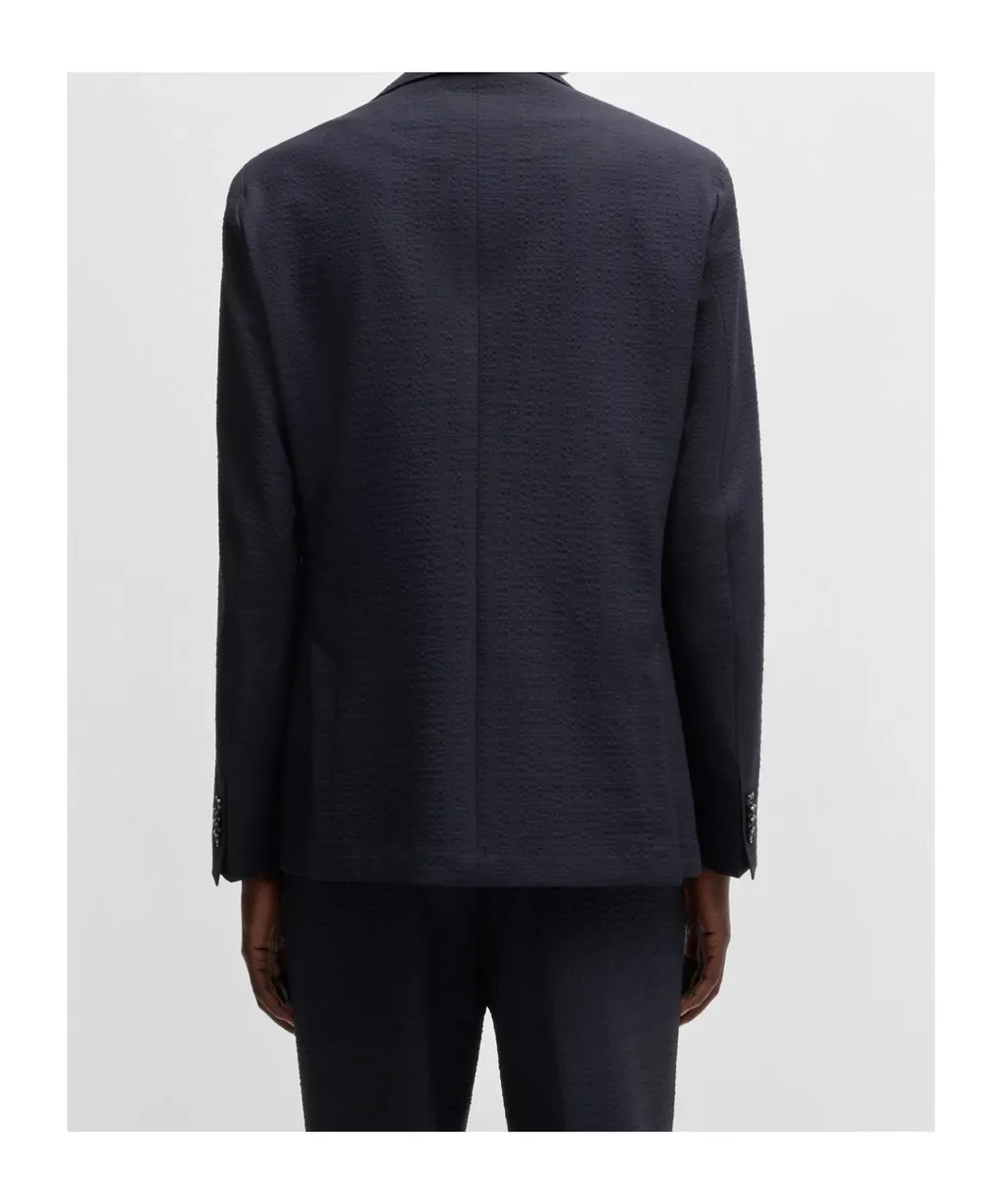 Stretch Seersucker Slim Fit Blazer