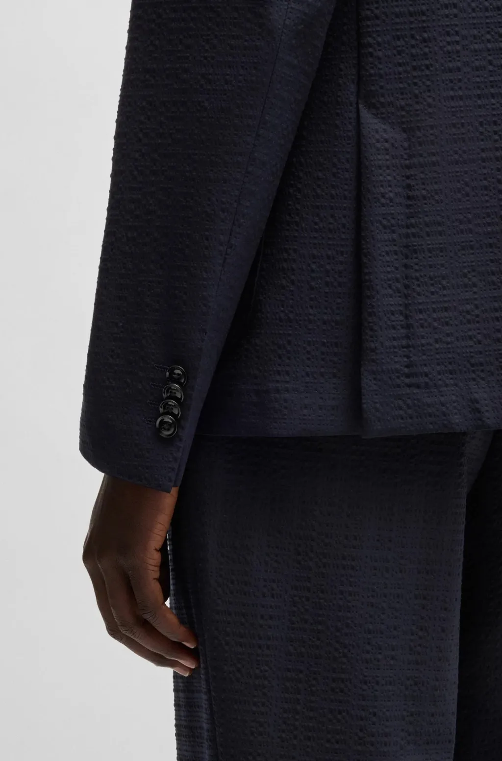 Stretch Seersucker Slim Fit Blazer