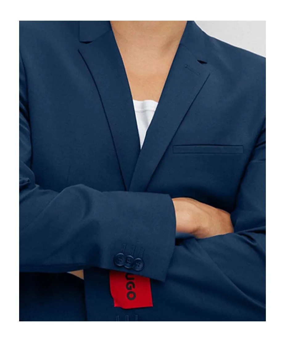 Single-Breasted Wool-Blend Blazer