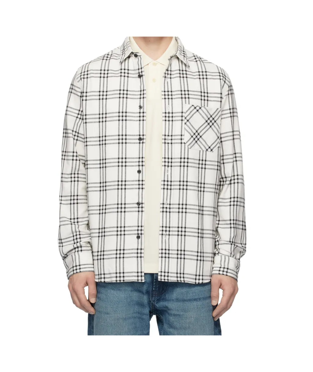 Checked Chest-Pocket Shirt