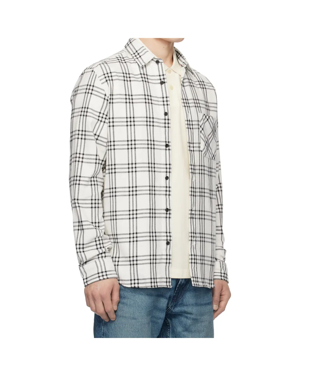 Checked Chest-Pocket Shirt