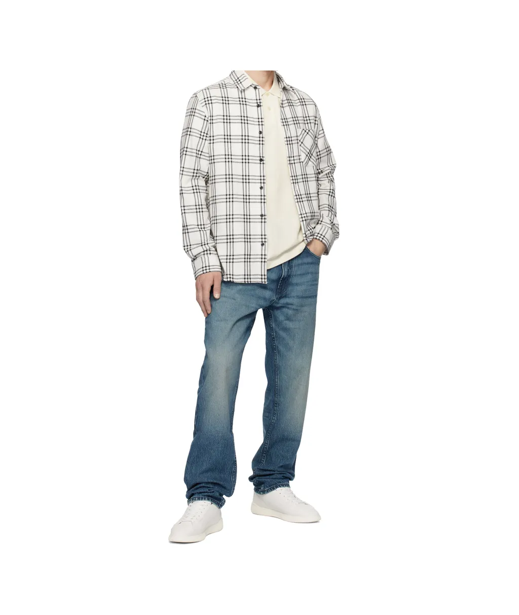 Checked Chest-Pocket Shirt