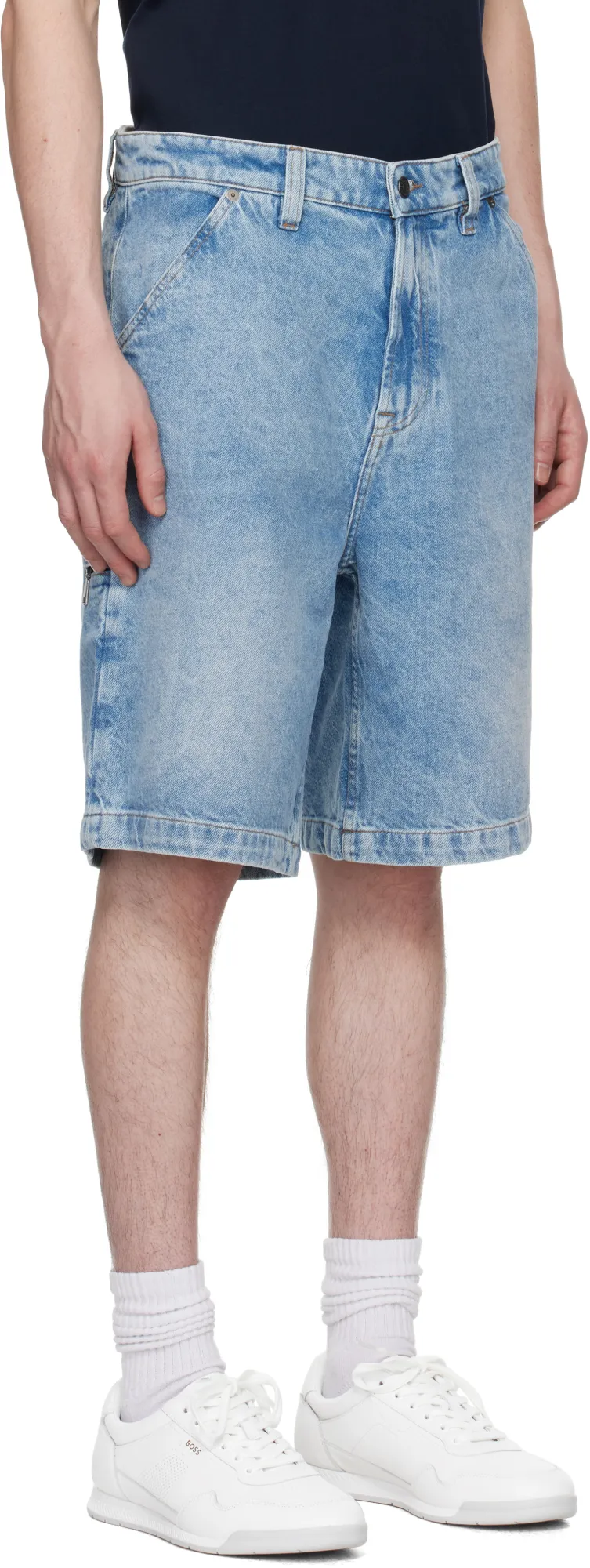 Welt-Pocket Denim Shorts