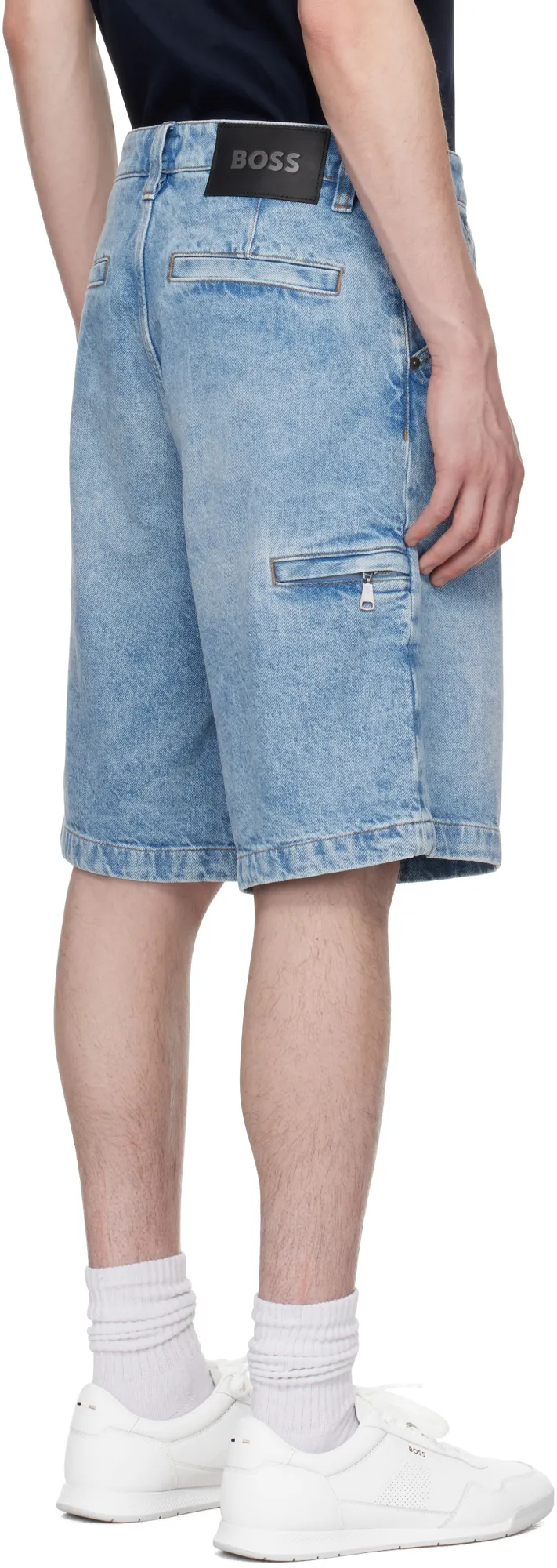 Welt-Pocket Denim Shorts