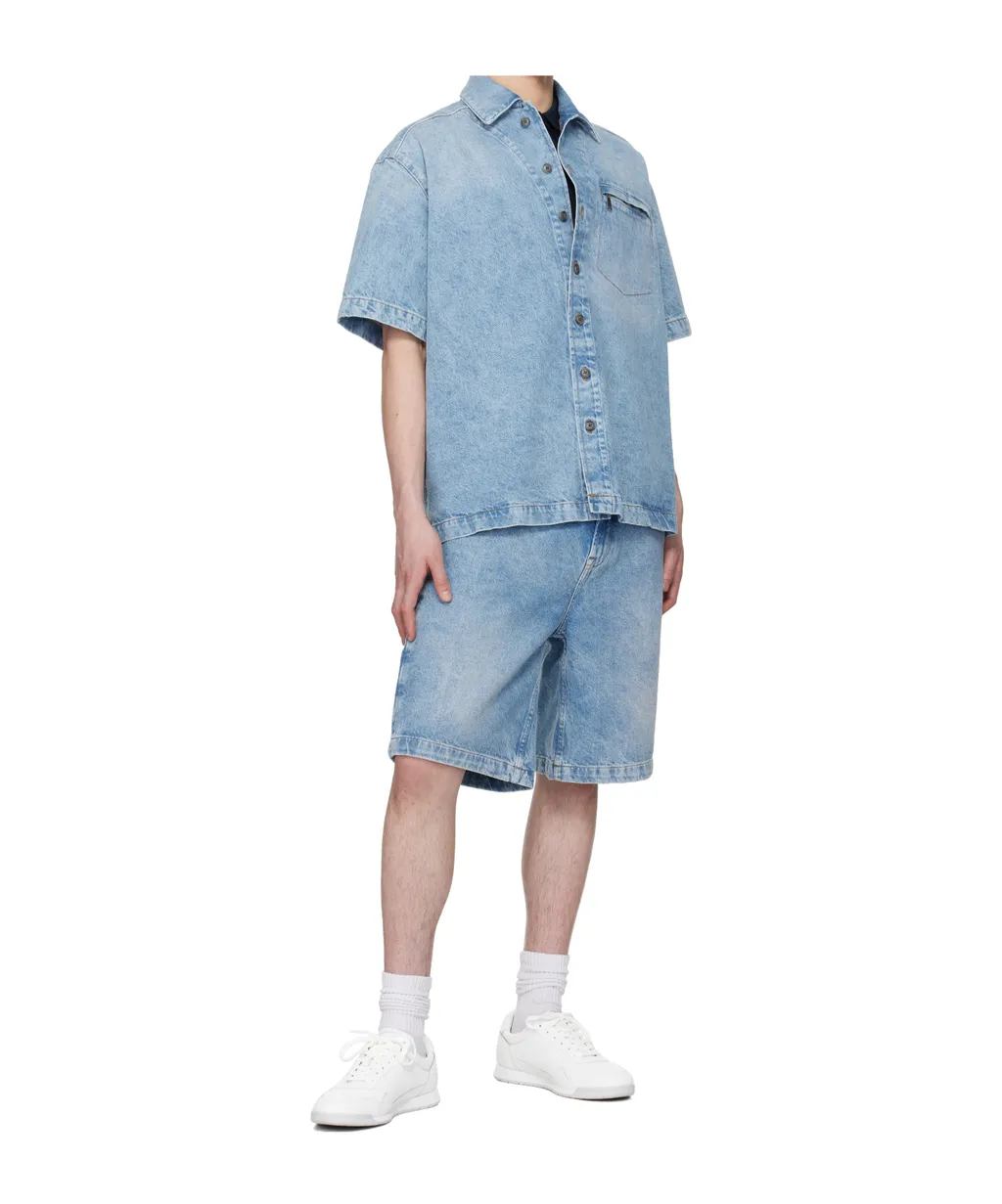 Welt-Pocket Denim Shorts