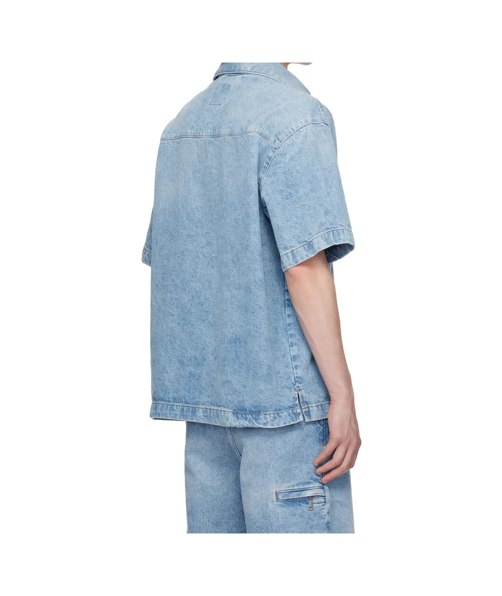 Short-Sleeve Button-Fastening Shirt