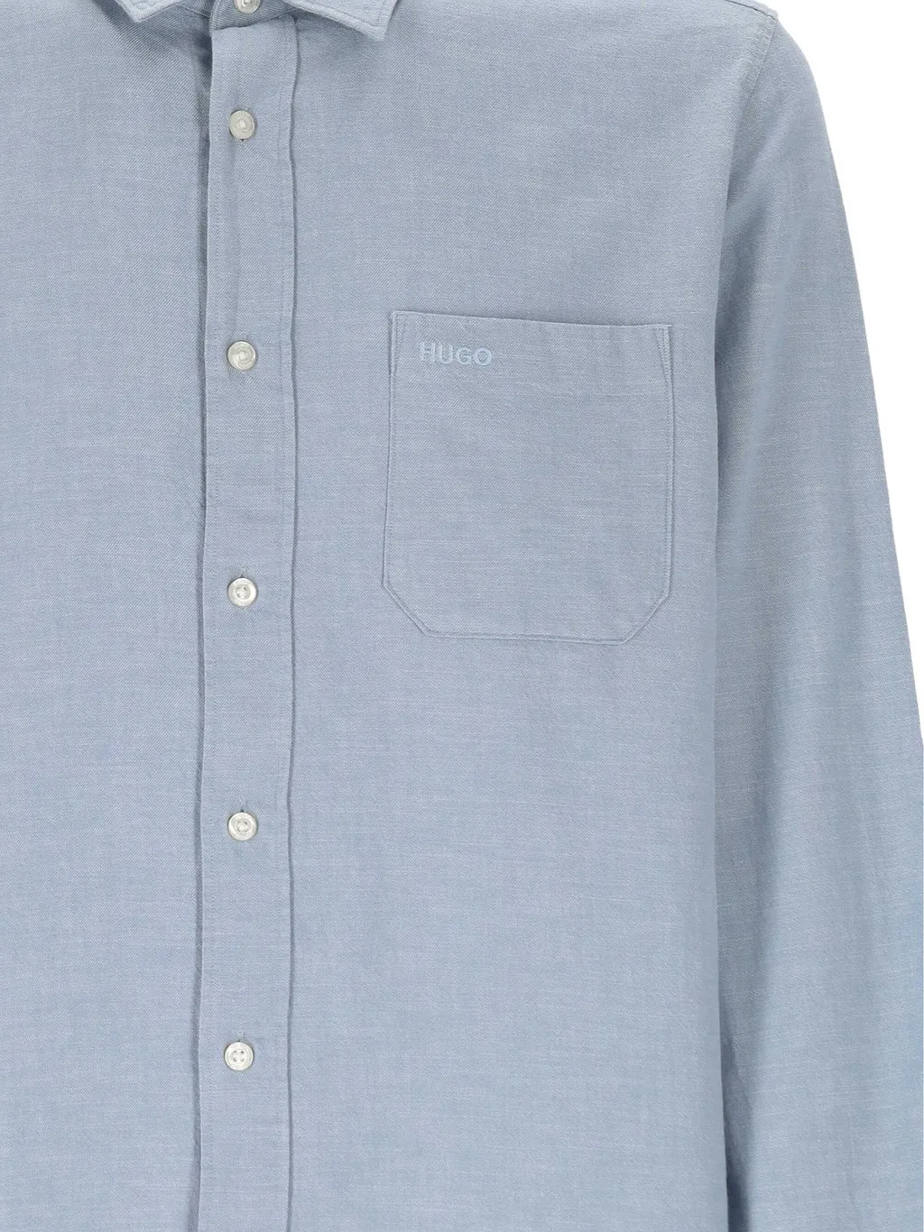 Logo Embroidered Button-Up Shirt