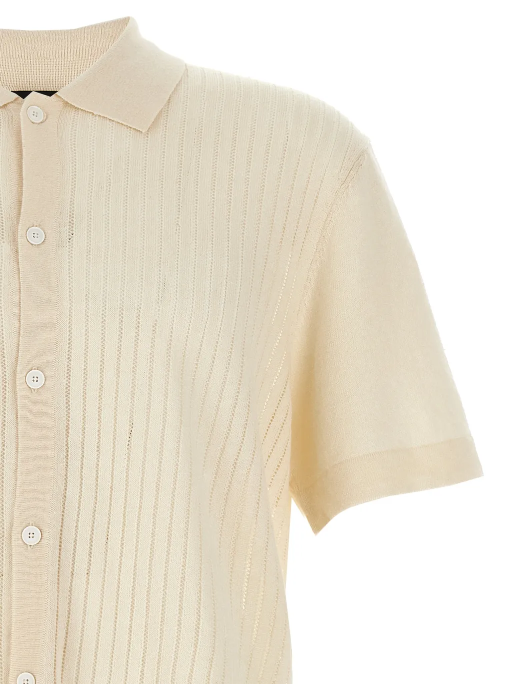 Button-Up Knitted Shirt