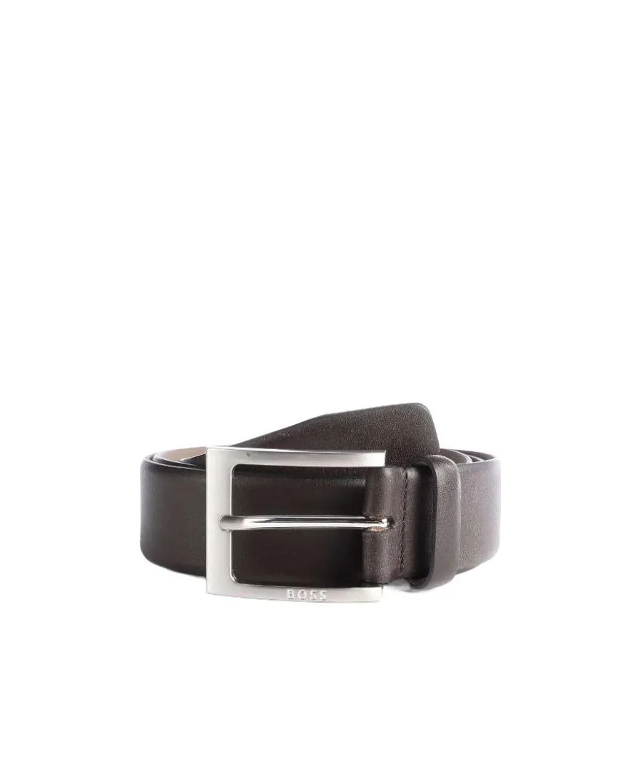 Engraved Logo Buckle Belt