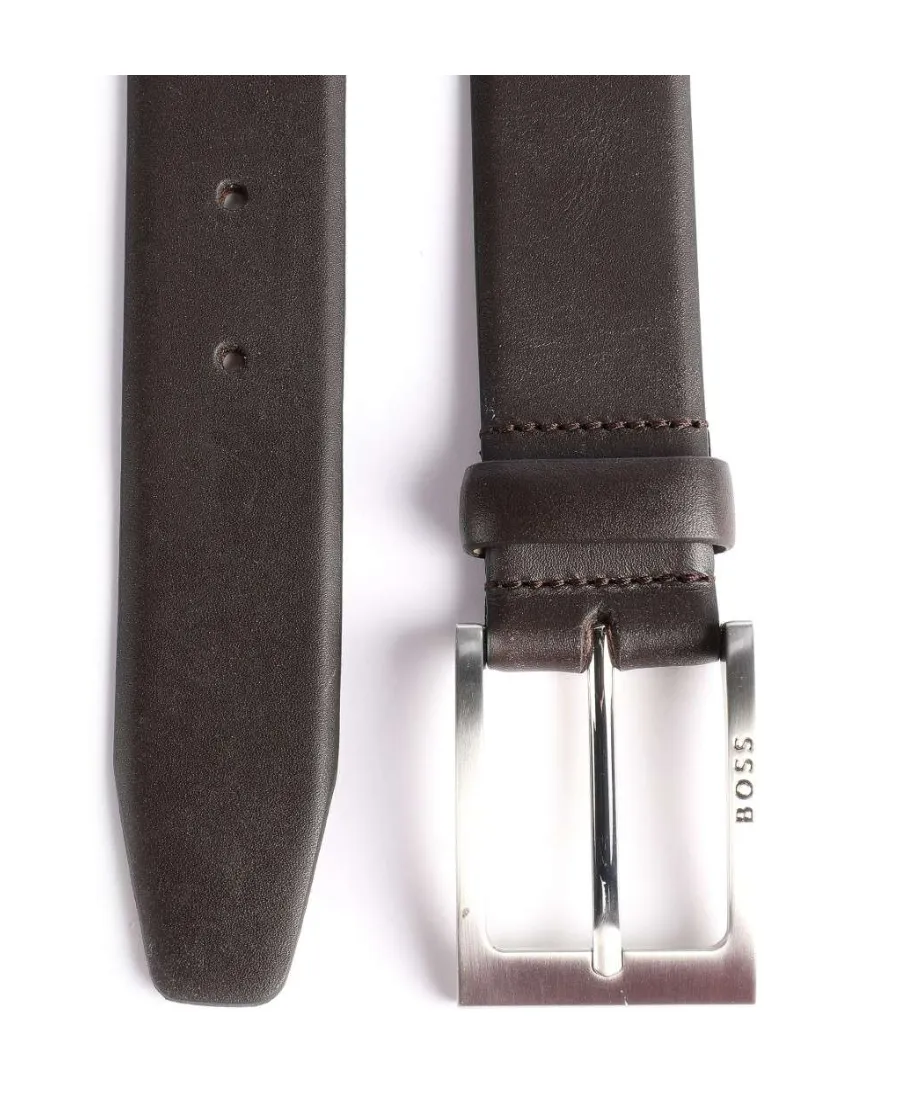 Engraved Logo Buckle Belt