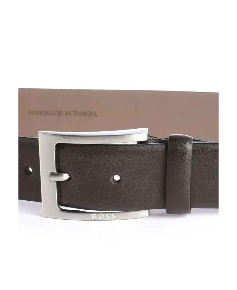 Engraved Logo Buckle Belt