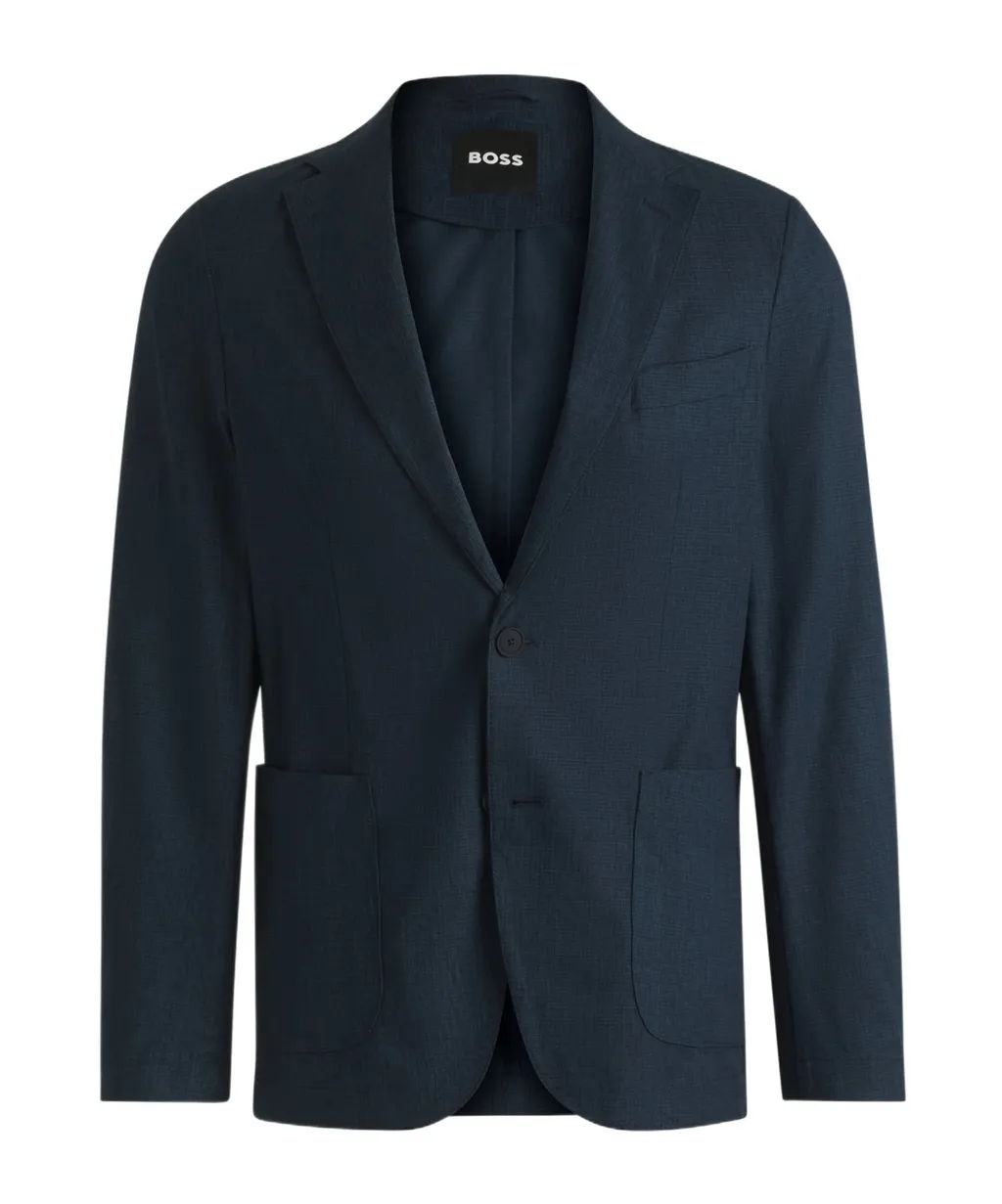 Single-Breasted Slim-Fit Jacket