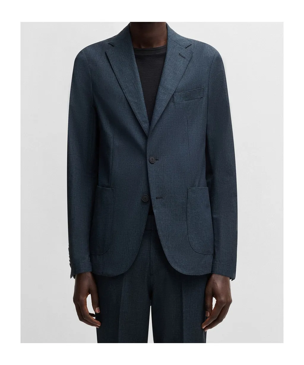Single-Breasted Slim-Fit Jacket