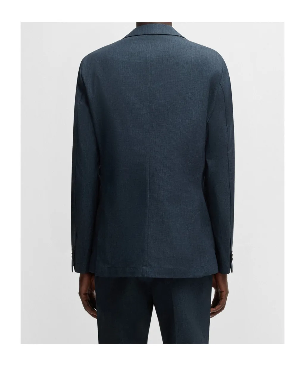 Single-Breasted Slim-Fit Jacket