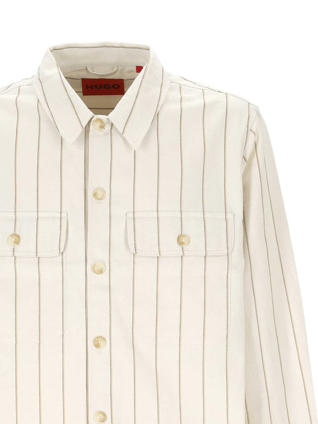 Striped Button-Up Shirt
