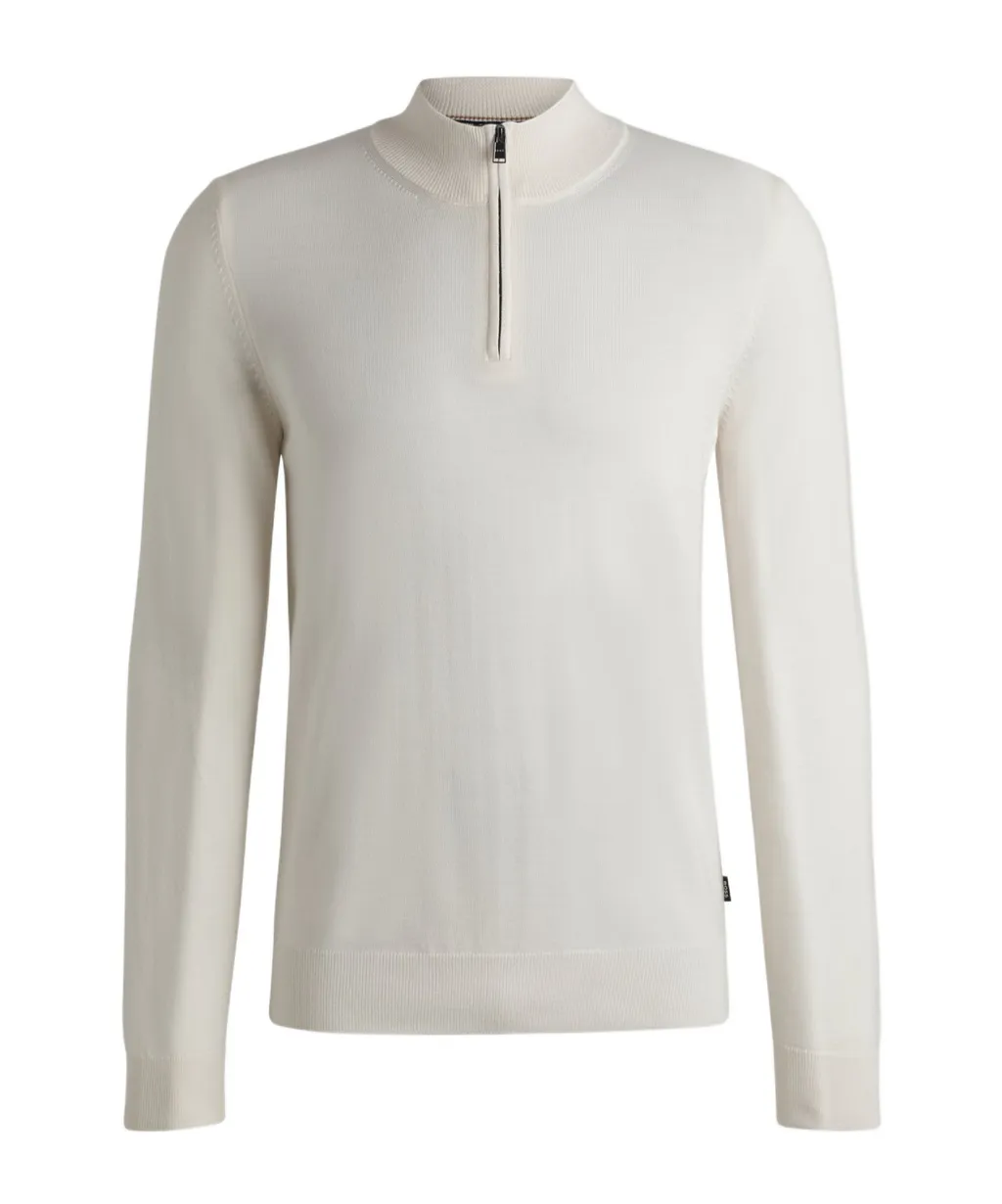 Half-Zip Knitted Jumper