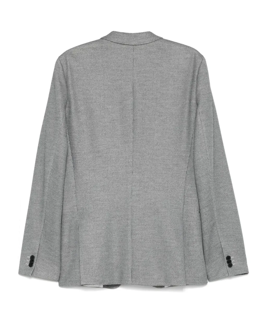 Pattern-Jacquard Blazer