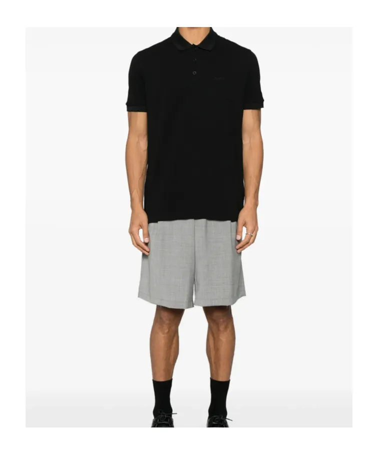 Logo Embroidered Short-Sleeved Polo Shirt