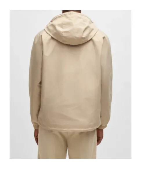Hooded Zip-Front Jacket