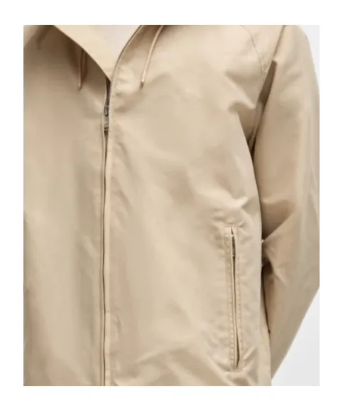 Hooded Zip-Front Jacket