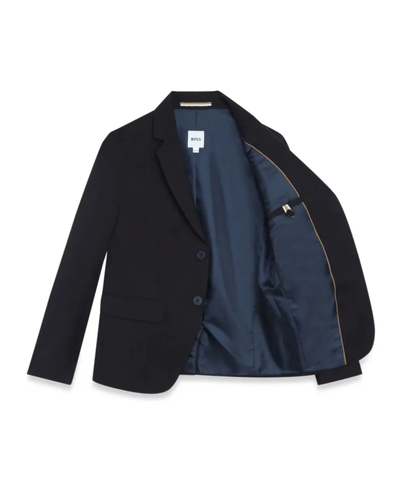 Single-Breasted Blazer With Notched Lapels