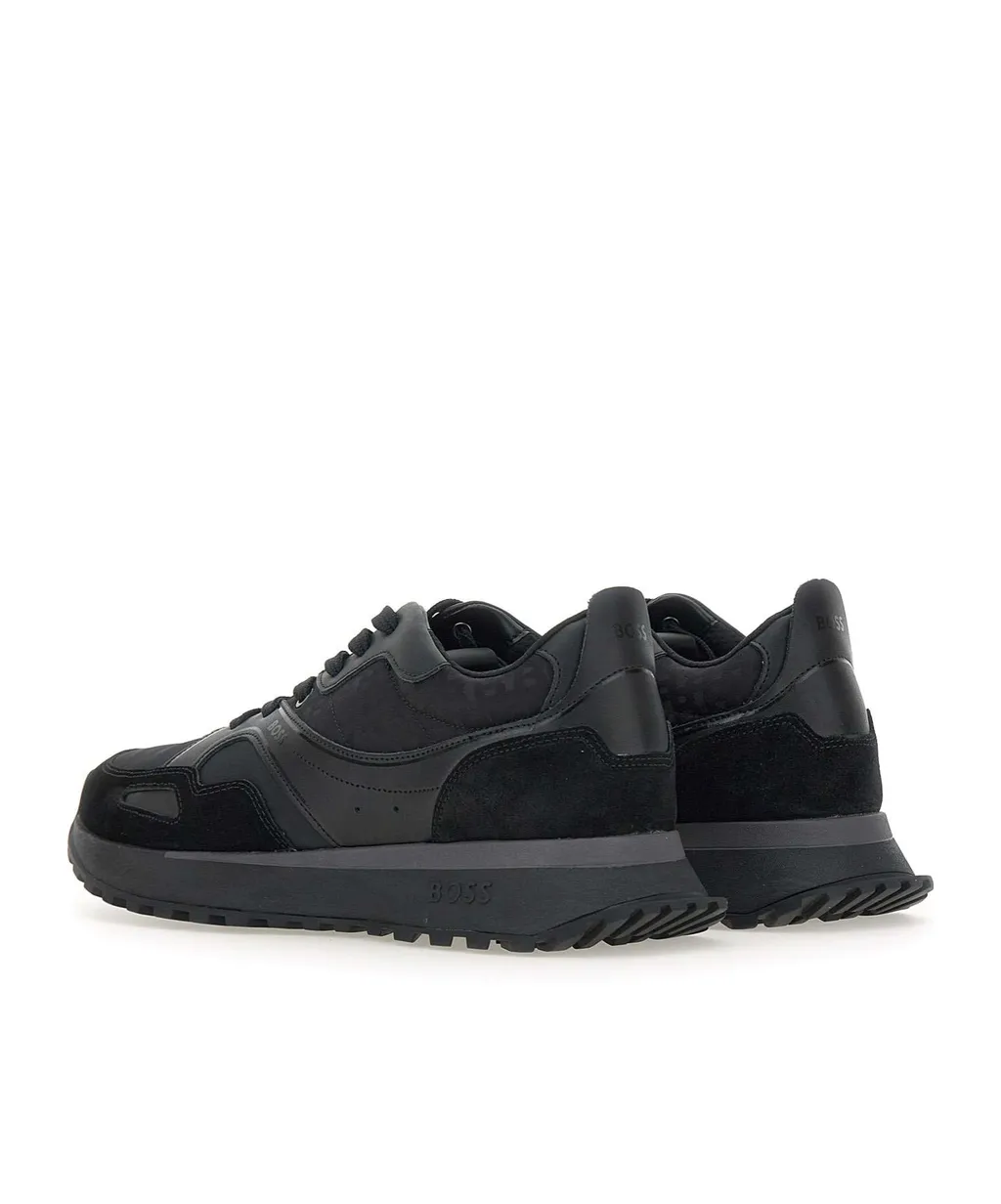 Logo Embossed Lace-Up Sneakers