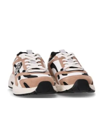 Suede-Trimmed Mesh Sneakers