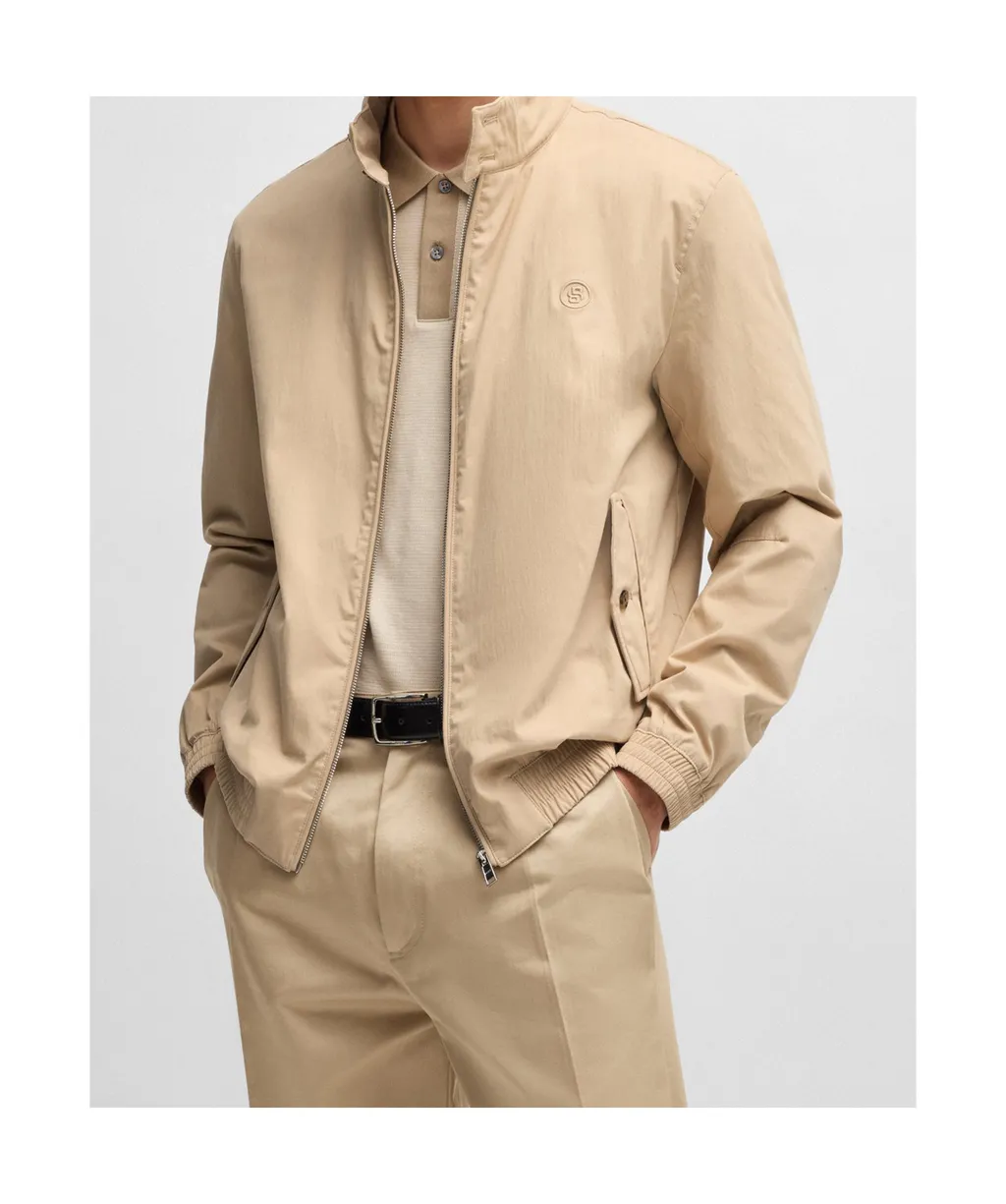 Embroidered Double B Bomber Jacket
