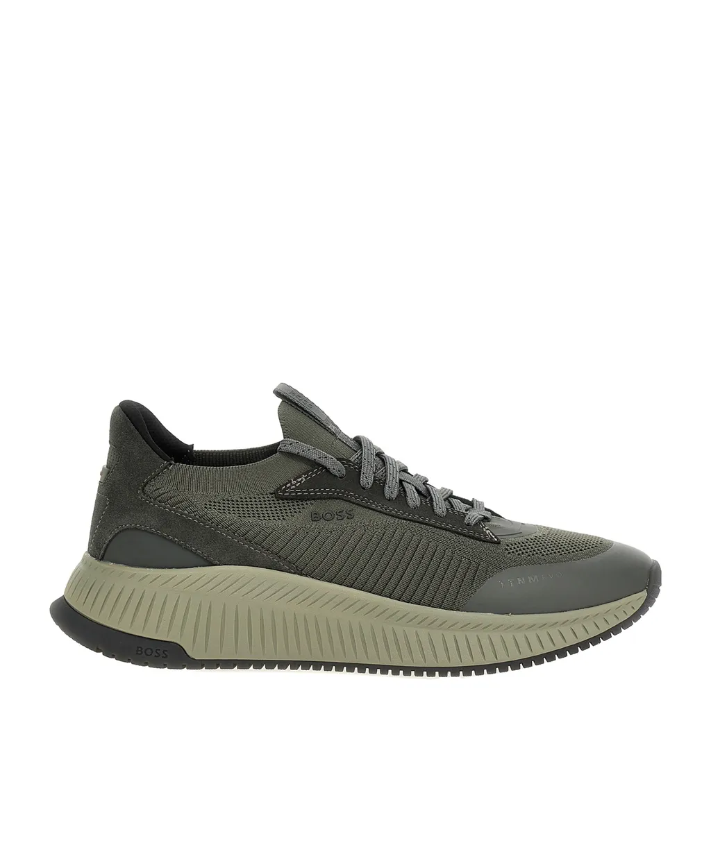 Lace-Up Suede Trainers