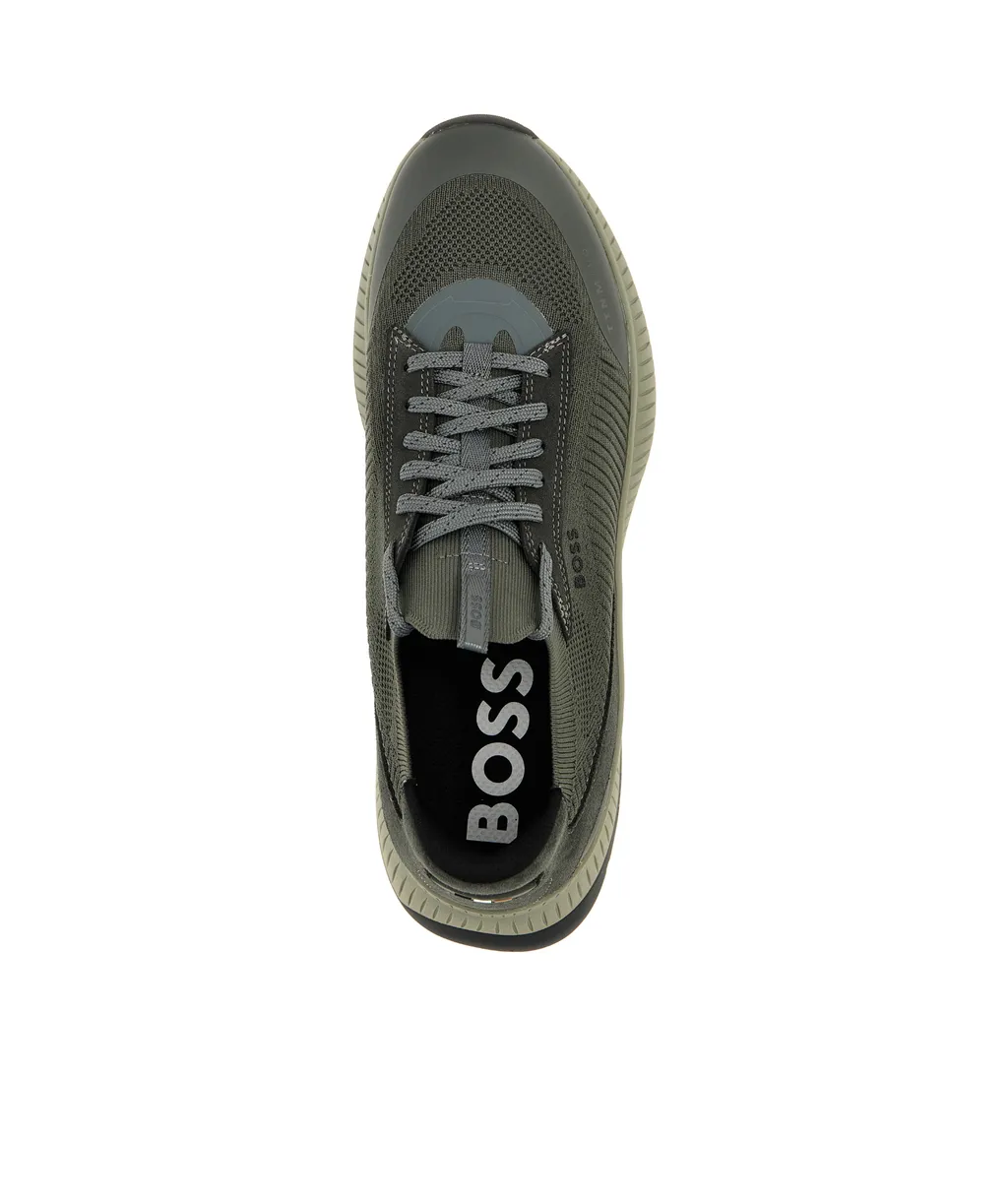Lace-Up Suede Trainers
