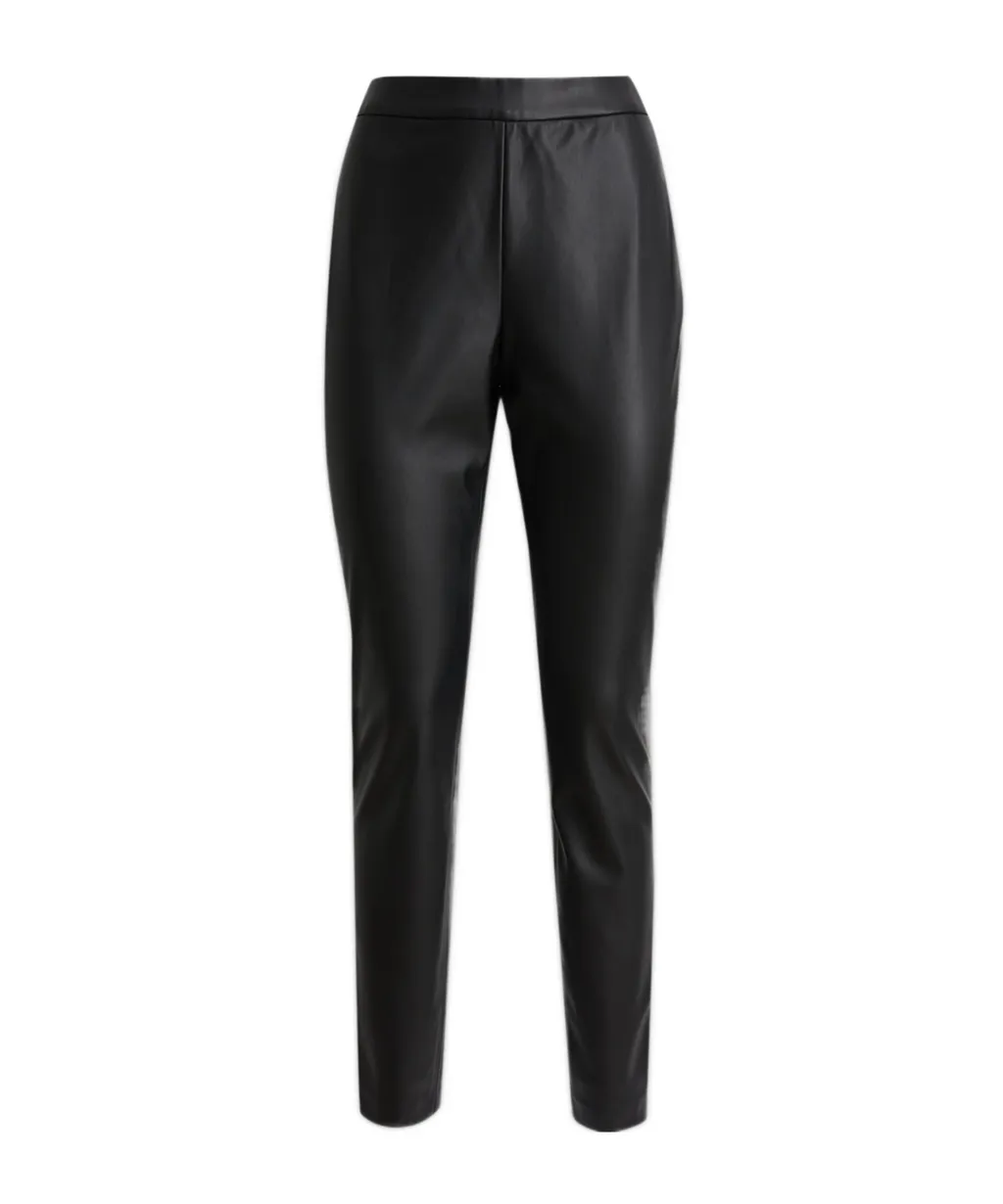 Faux-Leather Trousers