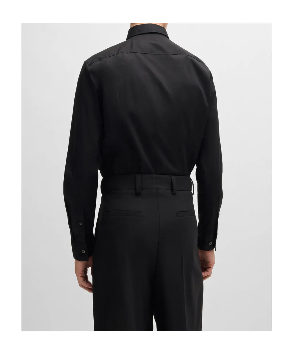 Logo Patch Slim Fit Shirt
