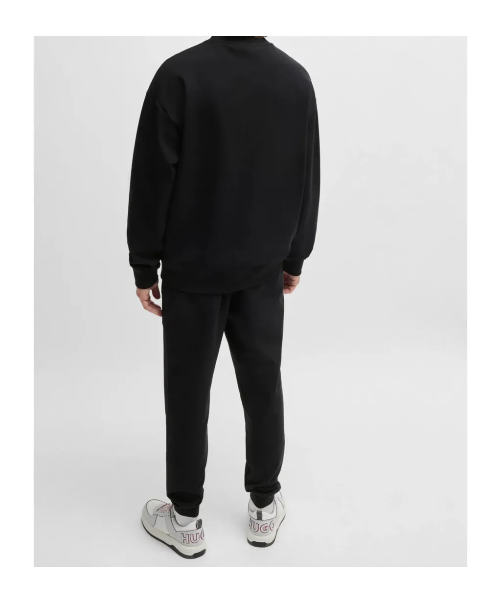 Logo-Patch Stretch-Cotton Hoodie