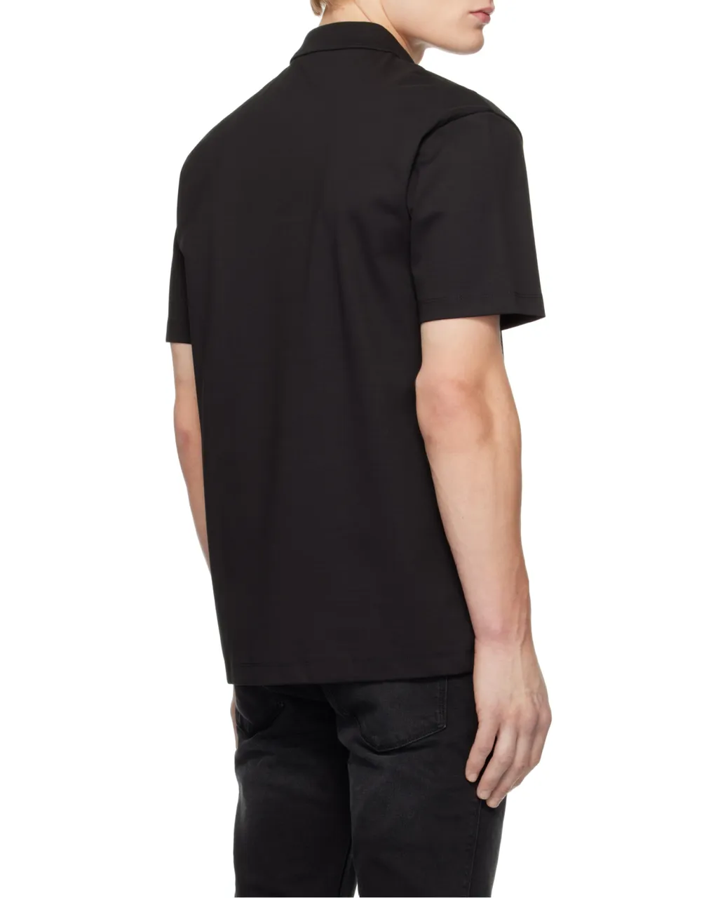 Stacked Logo Short-Sleeved Polo Shirt
