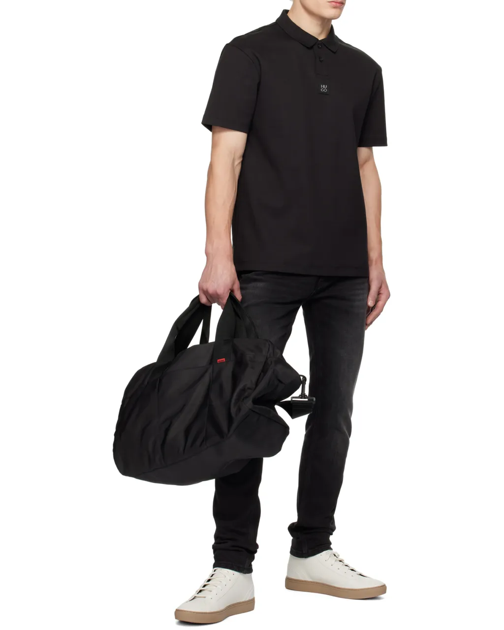 Stacked Logo Short-Sleeved Polo Shirt
