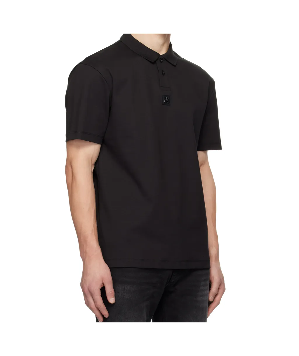 Stacked Logo Short-Sleeved Polo Shirt