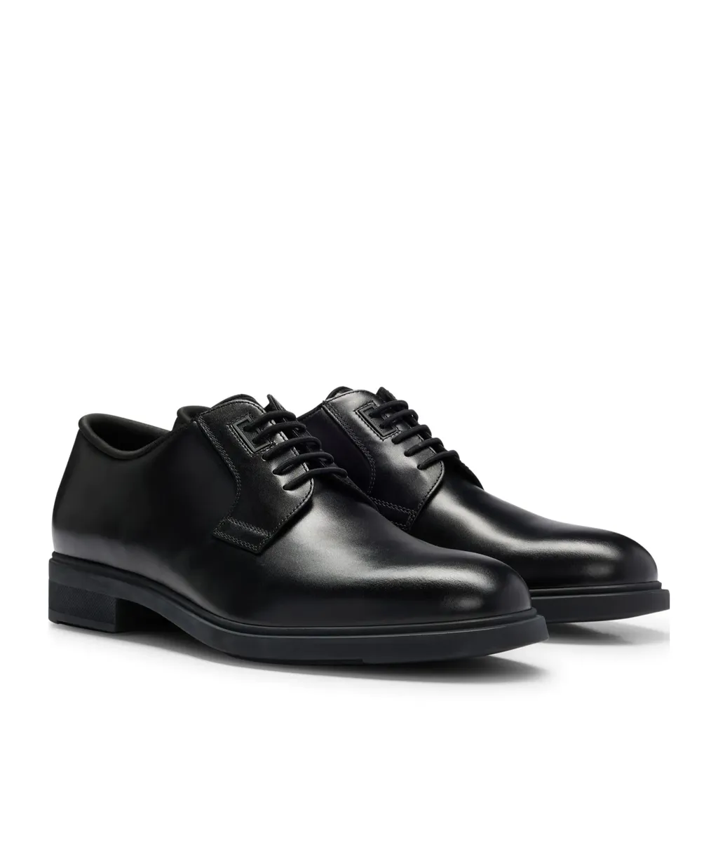 Lace-Up Leather Derby Shoes