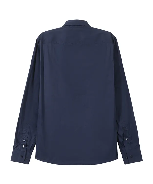 Logo-Embroidered Curved Hem Shirt